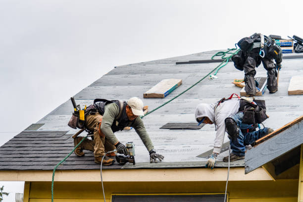 Professional Gutter Installation technician working in Conifer, CO